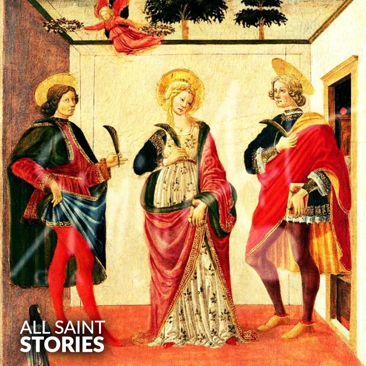 ST. TIBURTIUS, ST. VALERIAN AND ST. MAXIMUS